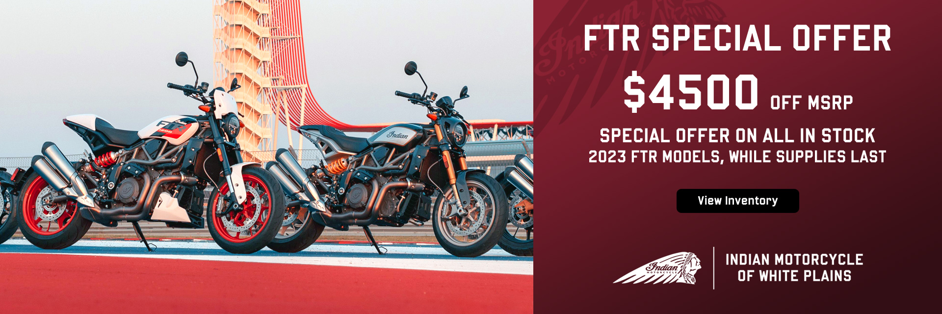 FTR SPECIAL OFFER Indian Motorcycle, White Plains, NY 10607